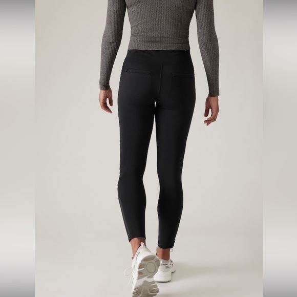 Athleta Delancey Moto Tight // Black - Picture 3 of 16